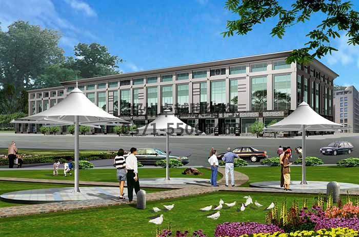 廣場(chǎng)/公園膜結構效果圖二