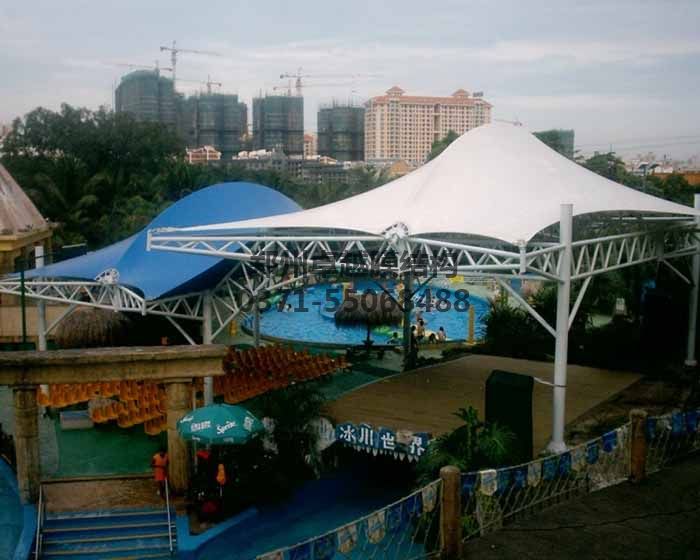游樂(lè )場(chǎng)/兒童樂(lè )園膜結構遮陽(yáng)棚實(shí)例-水上樂(lè )園遮陽(yáng)項目