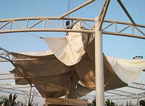 膜結(jié)構(gòu)中膜布怎么安裝？