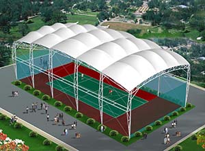 網(wǎng)球場(chǎng)膜結(jié)構(gòu)頂棚/雨棚/遮陽(yáng)棚有什么優(yōu)點(diǎn)？