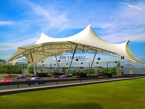 許昌鄢陵縣膜結(jié)構(gòu)高速收費(fèi)站設(shè)計施工案例