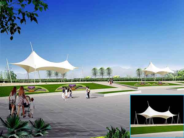 黃山景觀<font color='red'>張拉膜結(jié)構(gòu)</font>遮陽棚【生產(chǎn)廠家】