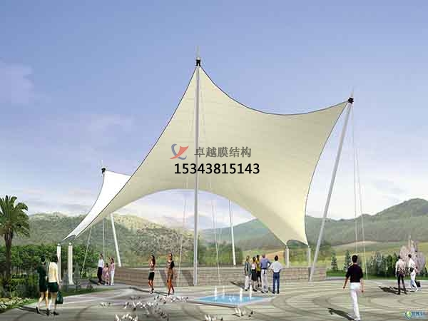 泰州景觀<font color='red'>張拉膜結構</font>遮陽棚【生產廠家】