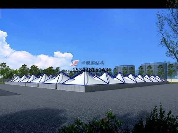 佳木斯市污水池處理池膜結(jié)構(gòu)封閉【生產(chǎn)廠家】反吊膜加蓋設計公司 ?