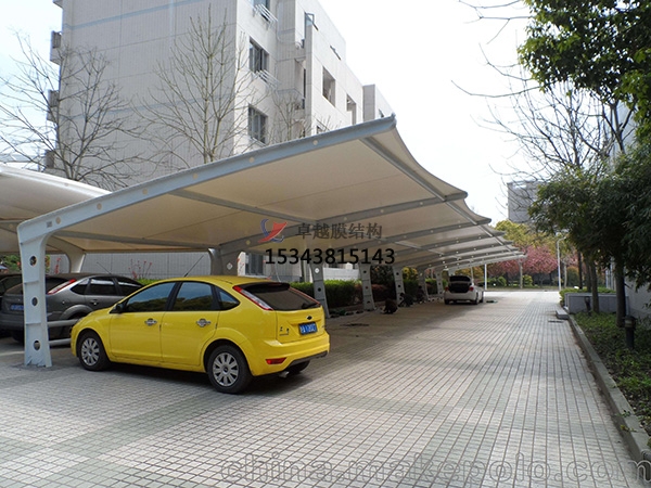 江華膜結(jié)構停車棚【充電站雨棚】設計安裝