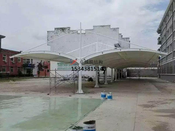 寧遠膜結(jié)構停車棚【充電站雨棚】設計安裝