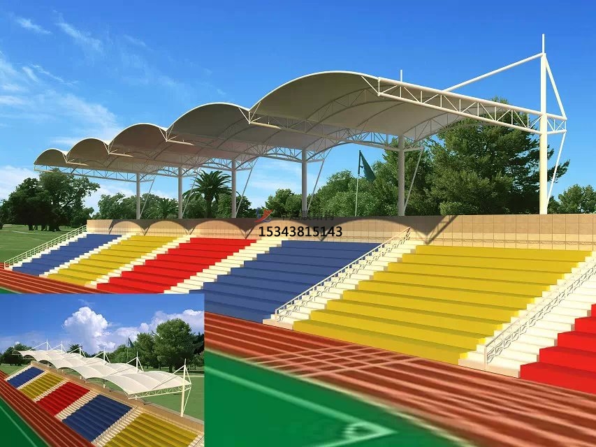 鳳翔縣膜結構看臺雨篷/主席臺/舞臺安裝專業(yè)生產(chǎn)廠家