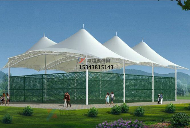  足球場膜結(jié)構(gòu)雨棚破損如何修復(fù)？