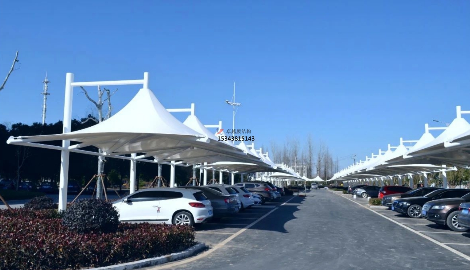 銅川帽頂<font color='red'>膜結構車(chē)棚</font>——銅川膜結構公司【專(zhuān)業(yè)廠(chǎng)家】