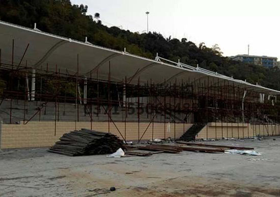 重慶張拉膜遮陽(yáng)棚生產(chǎn)廠家設(shè)計(jì)施工【重慶三峽學(xué)院張拉膜遮陽(yáng)棚】等項(xiàng)目